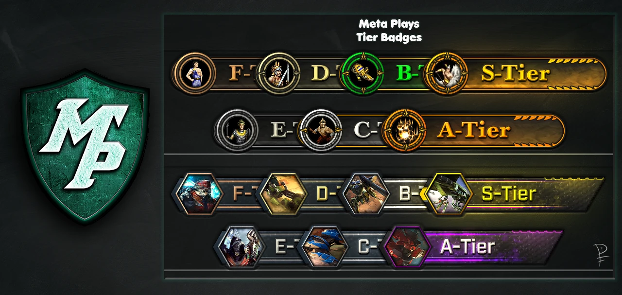 Tier Ranking Tier badges for Age of Mythology and Halo Wars 2